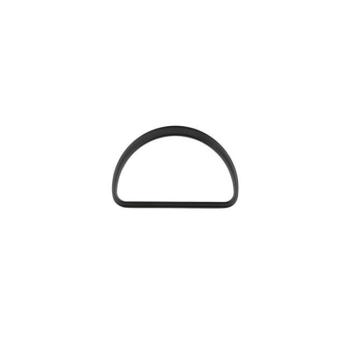 Metall-D-Ring Schwarz 4 cm Breite
